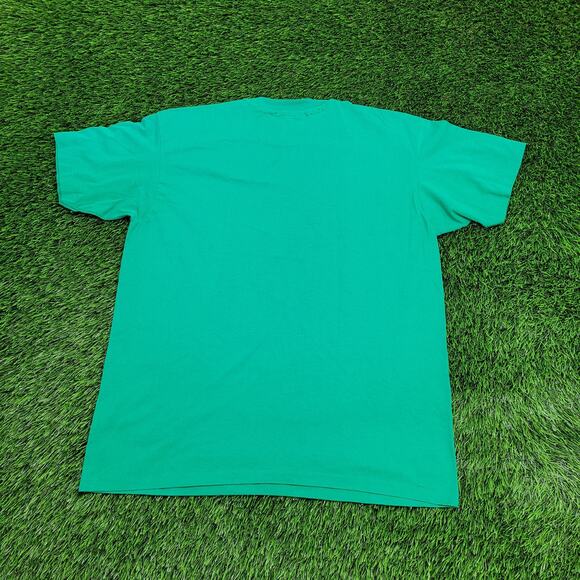 Vintage 80s Irish Shirt Large 22x26 Green - Picture 4 of 13